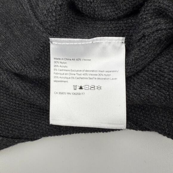 LULULEMON Sincerely Yours Sweater Heathered Size 8 Deep Coal - Picture 8 of 8